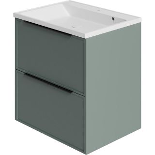 Тумба под раковину La Fenice Simpla FNC-01-SIM-G-60-2 Серо-зеленая 60 см